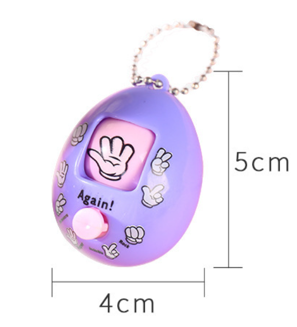 Random Rock Paper Scissors toy Game Accessories Props for Babies Kids Children Teens Adults party Finger Guessing Egg Keychain Face Changing Twist Egg Toy Creative Gift fidget toy Stress relief toy