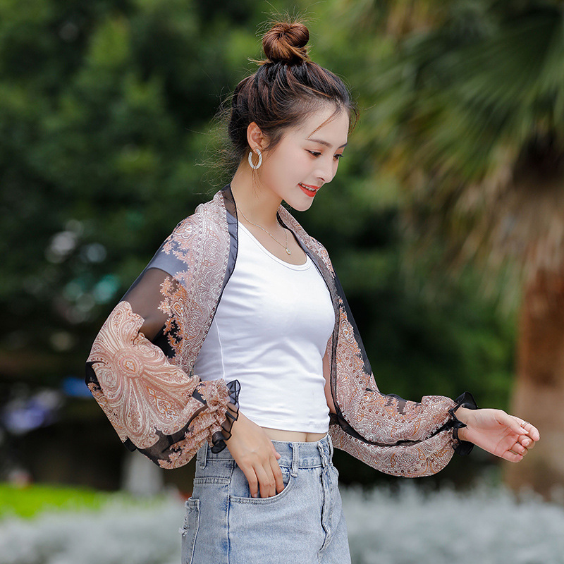 Women's Ice Silk Cooling Sunproof Shawl UV Blocking Lightweight Breathable Sleeve Cover Summer Arm UV Protection Shawl, Sleeve Shawl Lightweight Cuff Cover