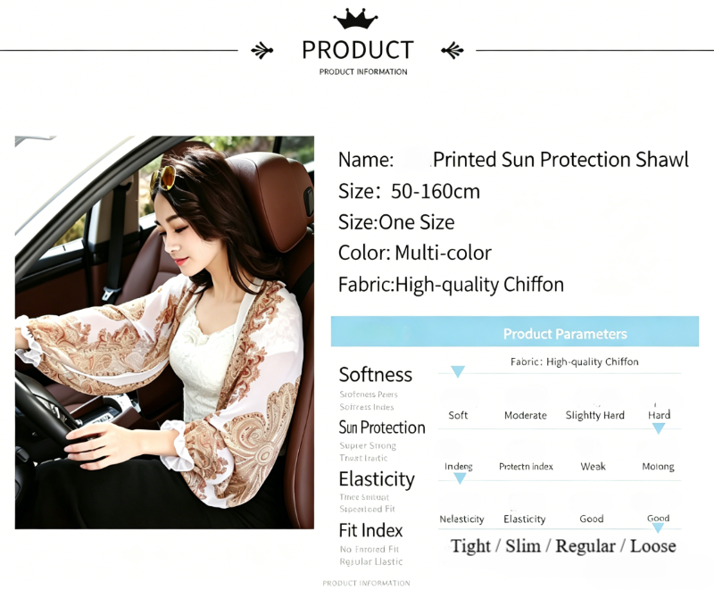 Women's Ice Silk Cooling Sunproof Shawl UV Blocking Lightweight Breathable Sleeve Cover Summer Arm UV Protection Shawl, Sleeve Shawl Lightweight Cuff Cover