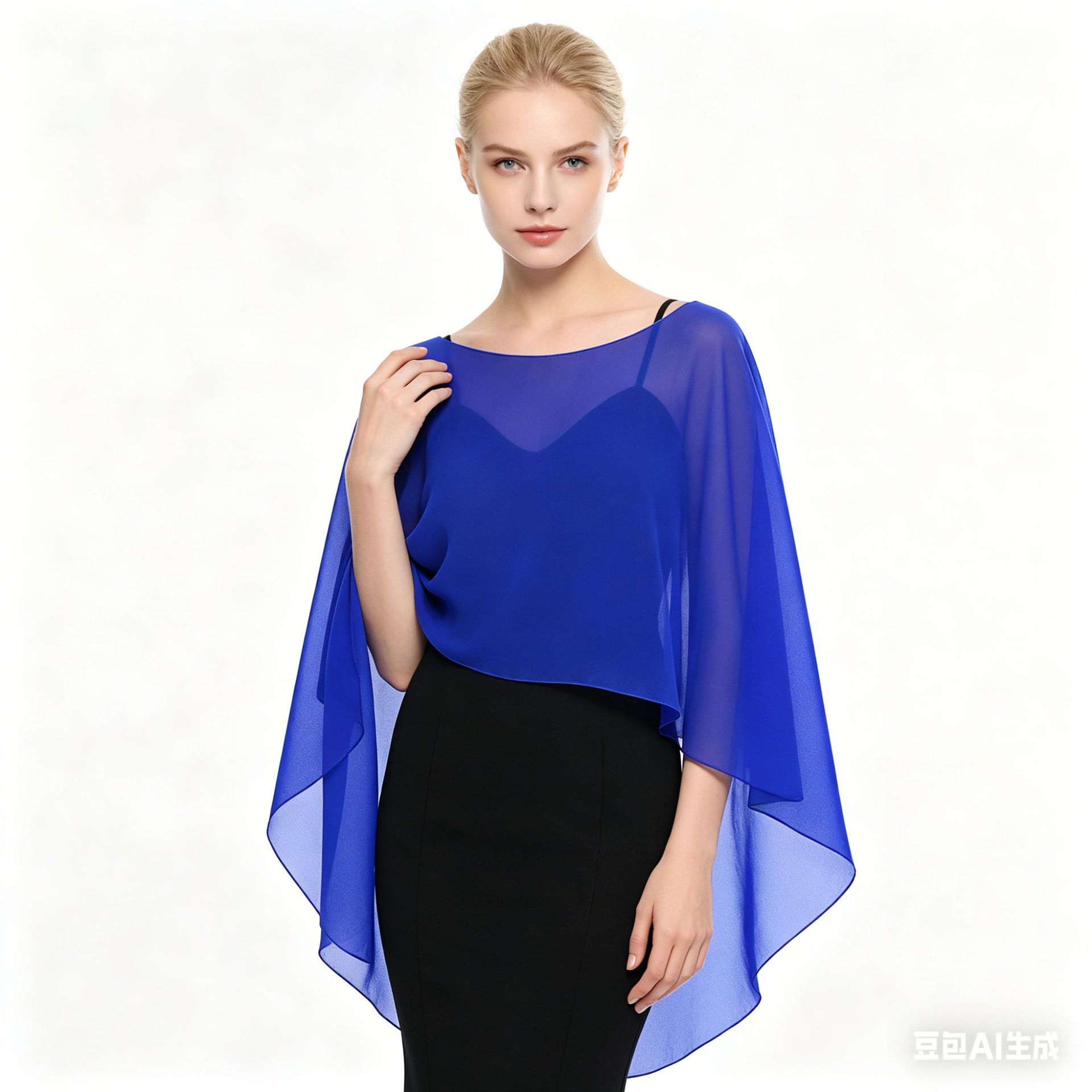 Sheer Shawls and Wraps for Evening Dresses Chiffon Capes for Women Soft Wedding Cover Up Women's Chiffon Shawl, Lightweight Pashmina Scarf, Summer Sheer Cover Up for Wedding,Party & Outdoor