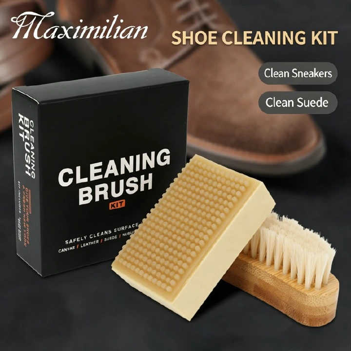 Shoe Cleaner Kit 2 Pcs Suede Brush Eraser 3-in-1 Copper Wire Shoe Brush Soft Rubber Bristles Suede brush Sneaker Stain Remover,White Shoe Cleaner,Cleaning Supply for Nubuck Suede Shoes Snow Boots