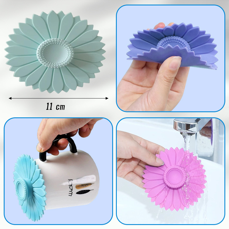 1/2/6pcs Silicone Cup Lids Mug Cover Colorful Anti-dust Coffee Cup Mug Covers,Cute TPE Cup Lids-Universal Dustproof & Leakproof Mug Covers,Reusable Coffee Tea Cup Tops for Ceramic Glass Mugs