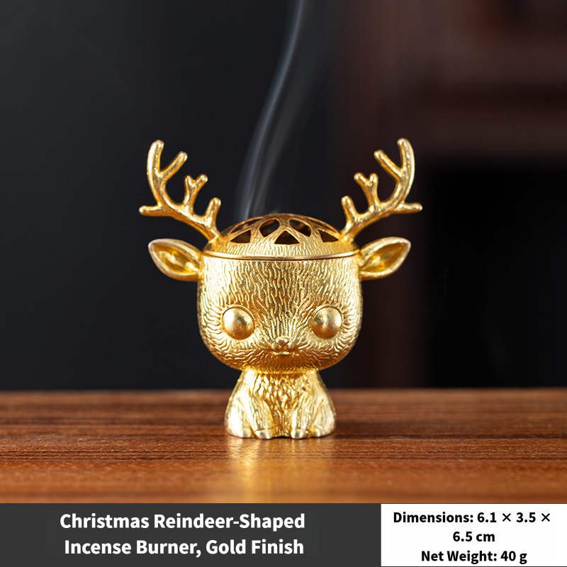 17 Types Nepalese-Style Bronze Incense Burner Stand with Geometric Patterns, All-Holiday Compatible Metal Holder for Meditation, Room Decor and Aromatherapy,Cultural Home Accessory (Mountain Peak)