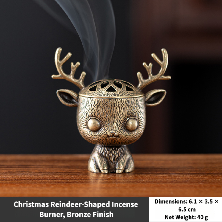 17 Types Nepalese-Style Bronze Incense Burner Stand with Geometric Patterns, All-Holiday Compatible Metal Holder for Meditation, Room Decor and Aromatherapy,Cultural Home Accessory (Mountain Peak)