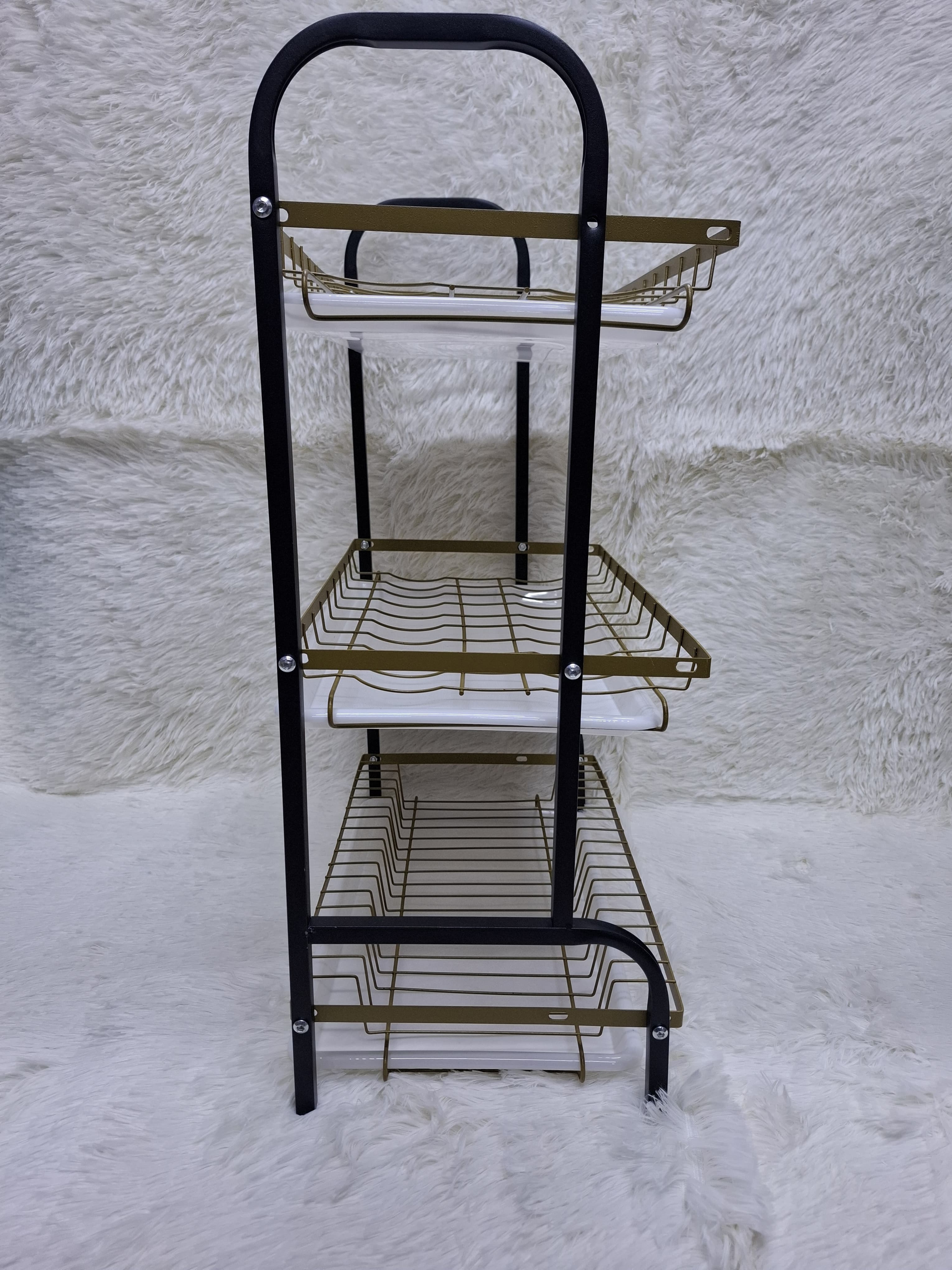 🔥👌3 tier dish Rack without Side Holders, stainless steel dish rack , portable dish rack , portable dish rack.