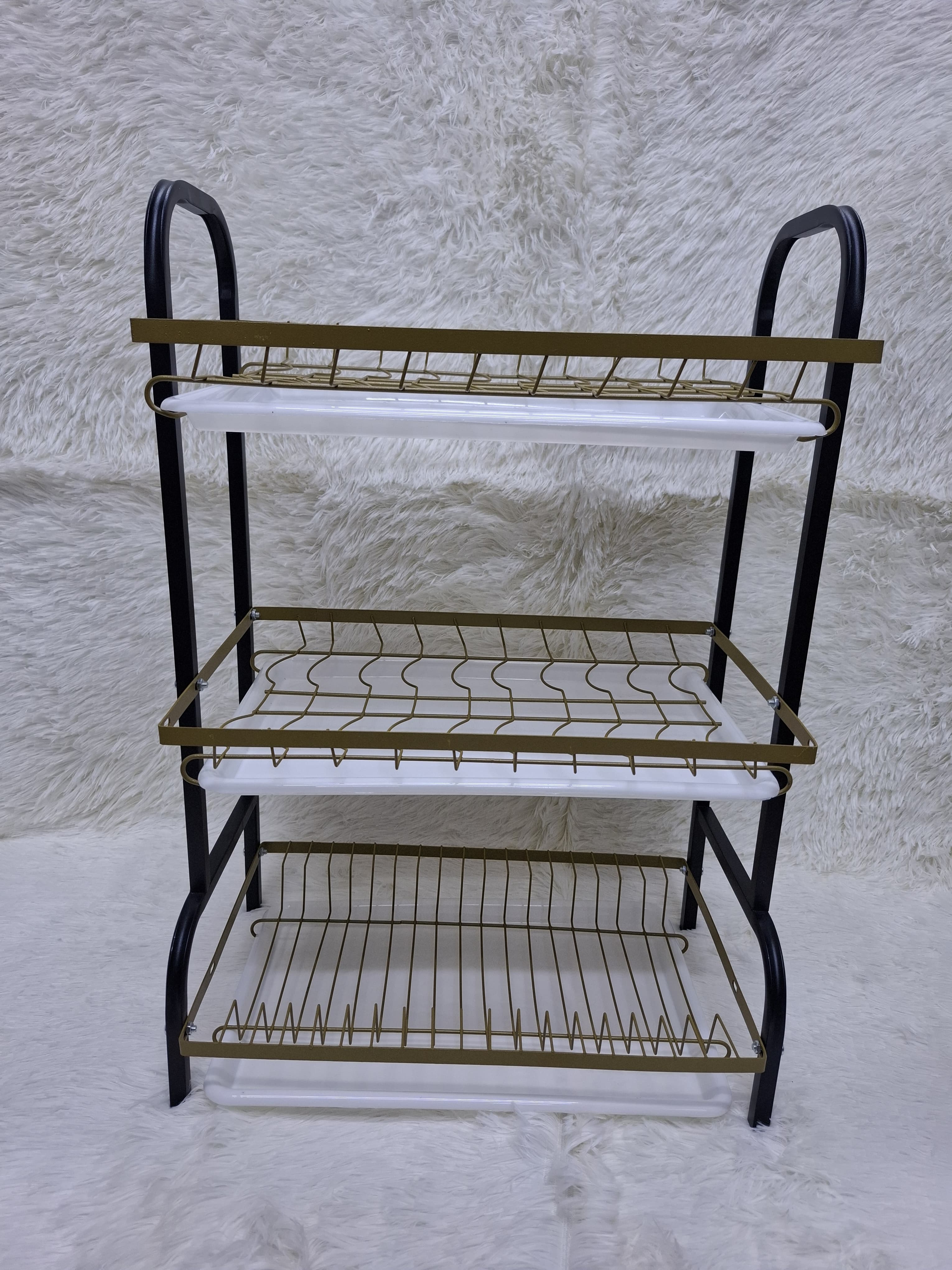 🔥👌3 tier dish Rack without Side Holders, stainless steel dish rack , portable dish rack , portable dish rack.