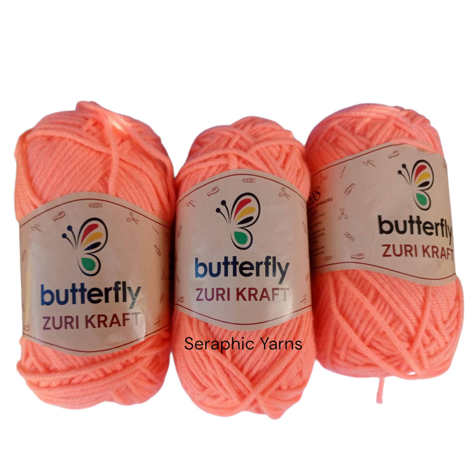 Butterfly Zuri Kraft Acrylic Chunky Yarn 5PCS 100g per ball
