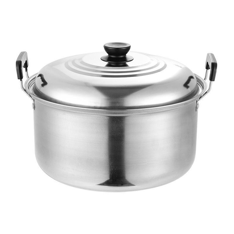 10Pcs Stainless Steel Stock Pot Set, Multipurpose Home Cookware for Porridge, Compatible with Induction & Gas Stove, Gift Cookware Kit(16/18/20/22/24CM)