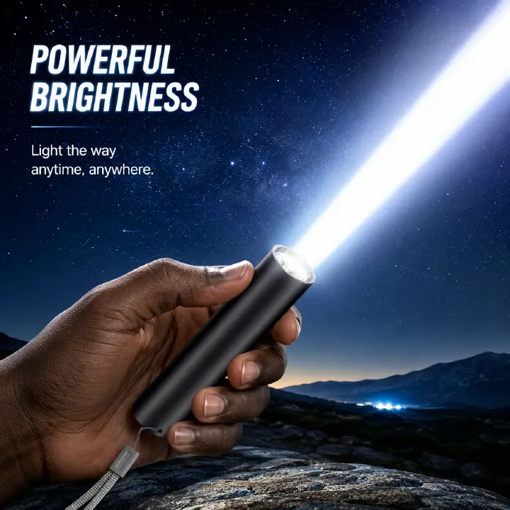 LED Rechargeable Flashlights High Power and High Brightness Led Lights Strong Light Waterproof