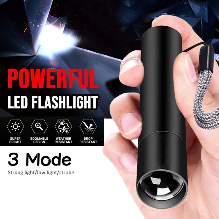 LED Rechargeable Flashlights High Power and High Brightness Led Lights Strong Light Waterproof