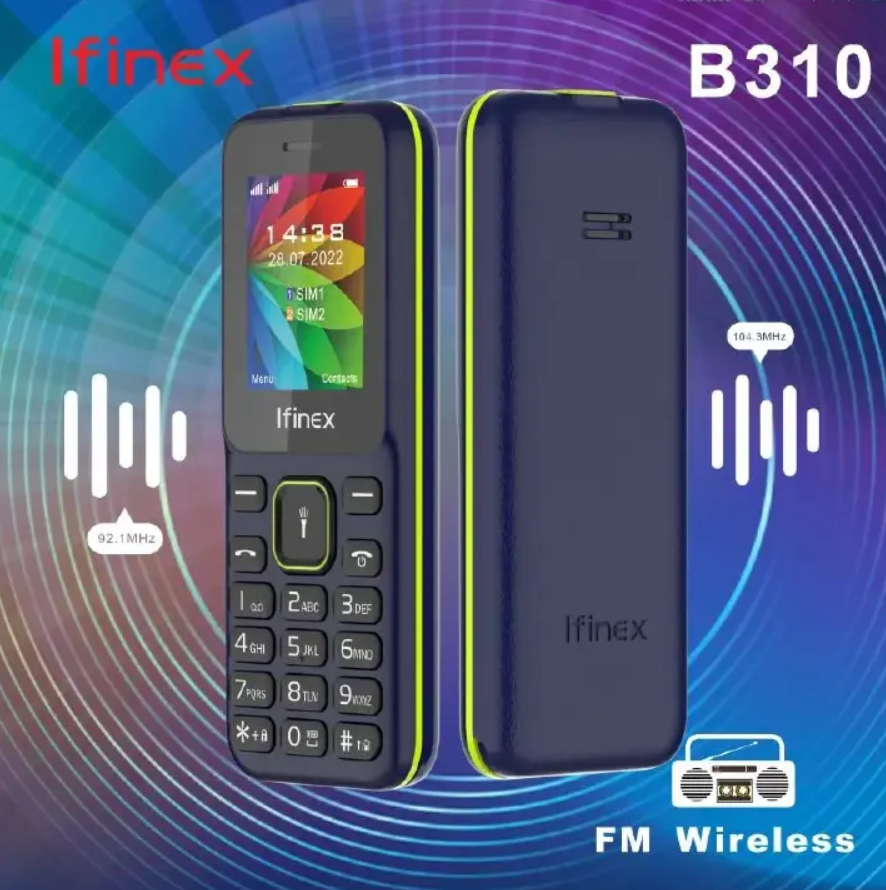 IFINEX B310 KABAMBE PHONE SCREEN 1.77’’ TRIPLE SIM THREE 3 SIM CARD SLOTS BATTERY 1200MAH BIG TORCH VIBRATION WIRELESS FM RADIO KATULULU BUTTON MOBILE PHONE ON OFFER