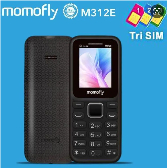 [NEW ARRIVAL] MOMOFLY M312E SCREEN 1.77’’ TRIPLE SIM 3 SM CARD SLOTS WIRELESS FM TORCH LIGHT 5C BATTERY KABAMBE MULIKA MWIZI KATULULU/BUTTON MOBILE PHONE ON OFFER