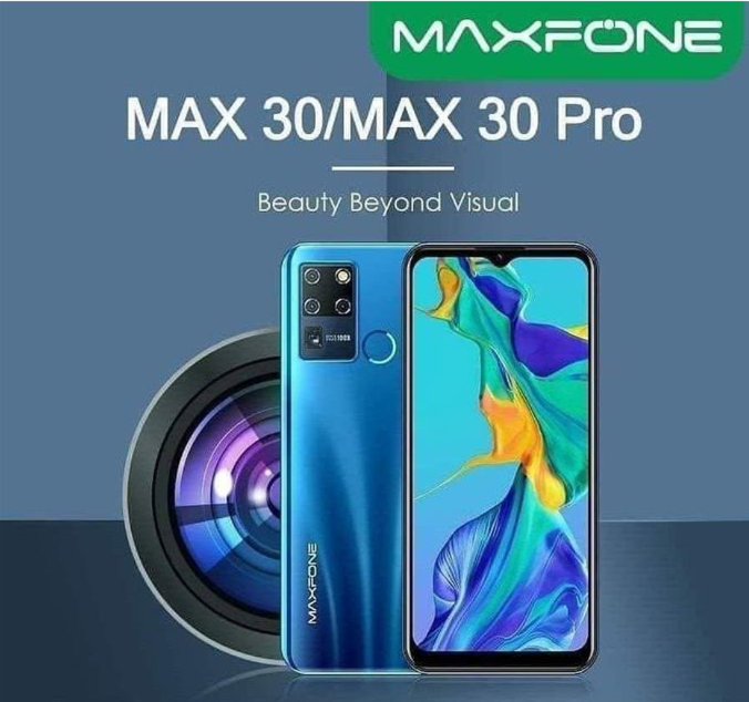[NEW ARRIVAL] MAXFONE MAX 30 PRO ROM 32GB+RAM 3GB 4G SMART PHONE SCREEN 6.55’’ DUAL SIM BATTERY 3750mAh FINGERPRINT UNLOCK ANDROID 10 CAMERA 8MP REAR + 5MP FRONT SMART PHONE ON OFFER