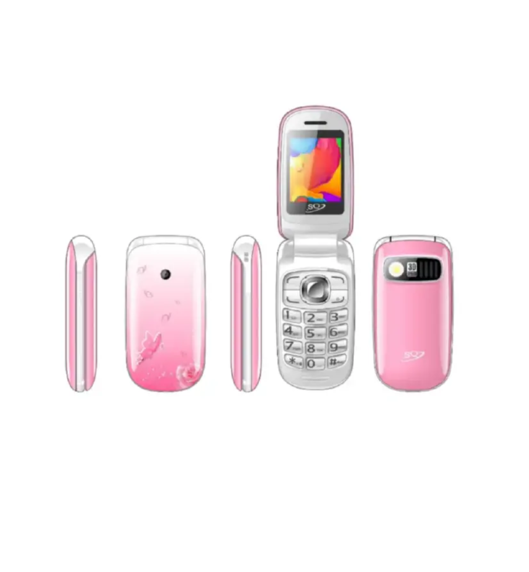 SQ666 FLIP PHONE BATTERY 1150MAH DUAL SIM SCREEN 1.77’’ BIG SPEAKER CAMERA FM WIRELESS RADIO 1 YEAR WARRANTY LED TORCH TWO SIM CARD SLOT KABAMBE/KATULULU/MULIKA MWIZI/FEATURE PHONE BUTTON PHONE