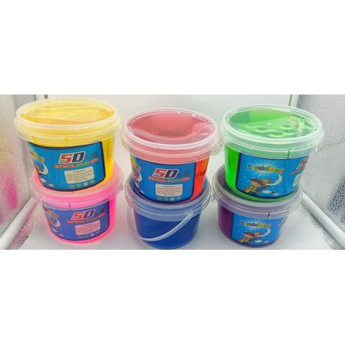 5D Crystal Mud slime
🌟 Experience the magic of 5D crystal mud slime!  
🎨 Choose from a vibrant array of colors.  
📦 Grab a generous 250grams/500 grams of endless creative fun!