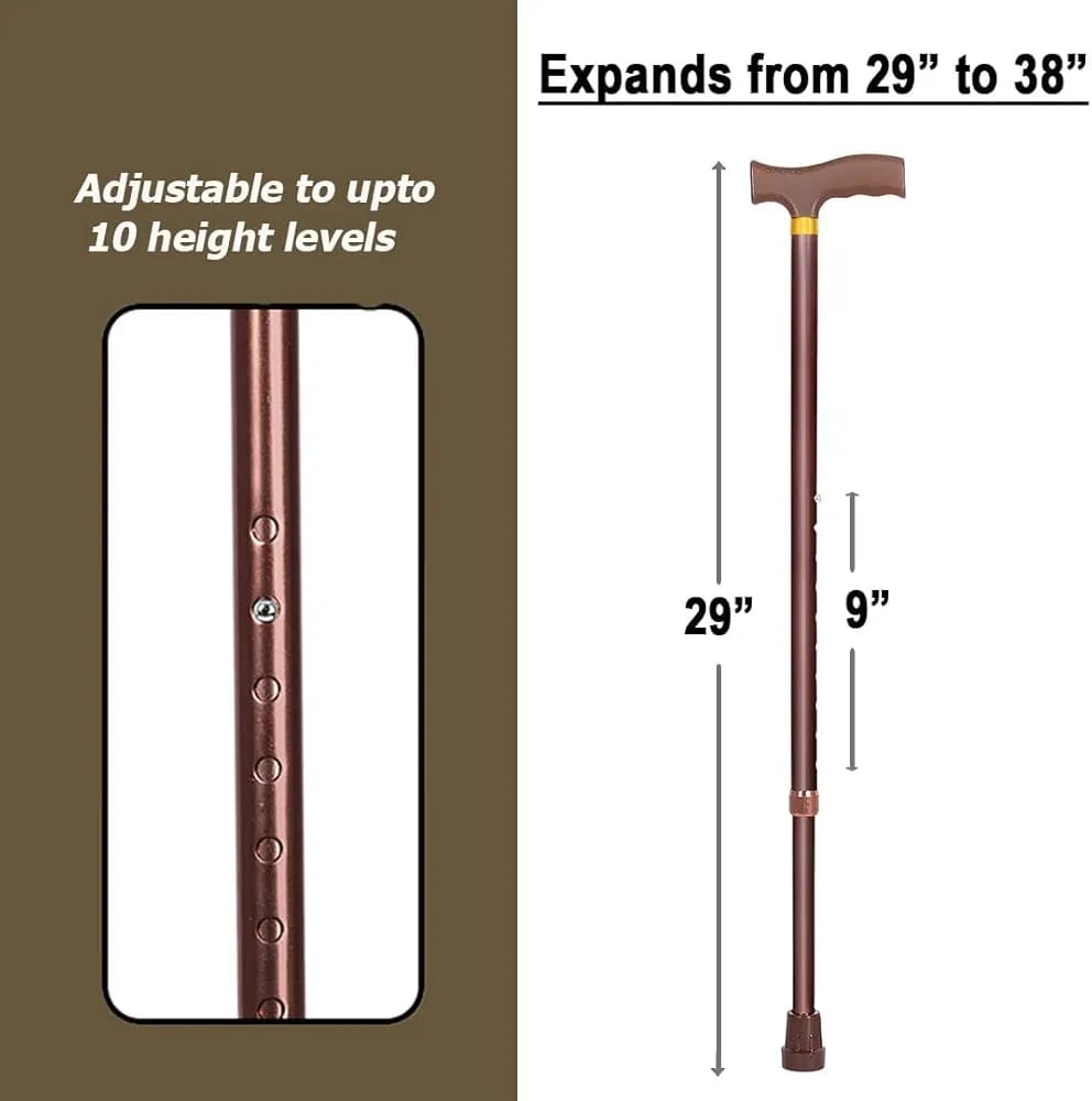 Discover reliable support with our Adjustable Aluminum Walking Stick and elegant Mahogany Walking Stick, perfect for seniors and those with mobility challenges. Enjoy comfort and stability with both.