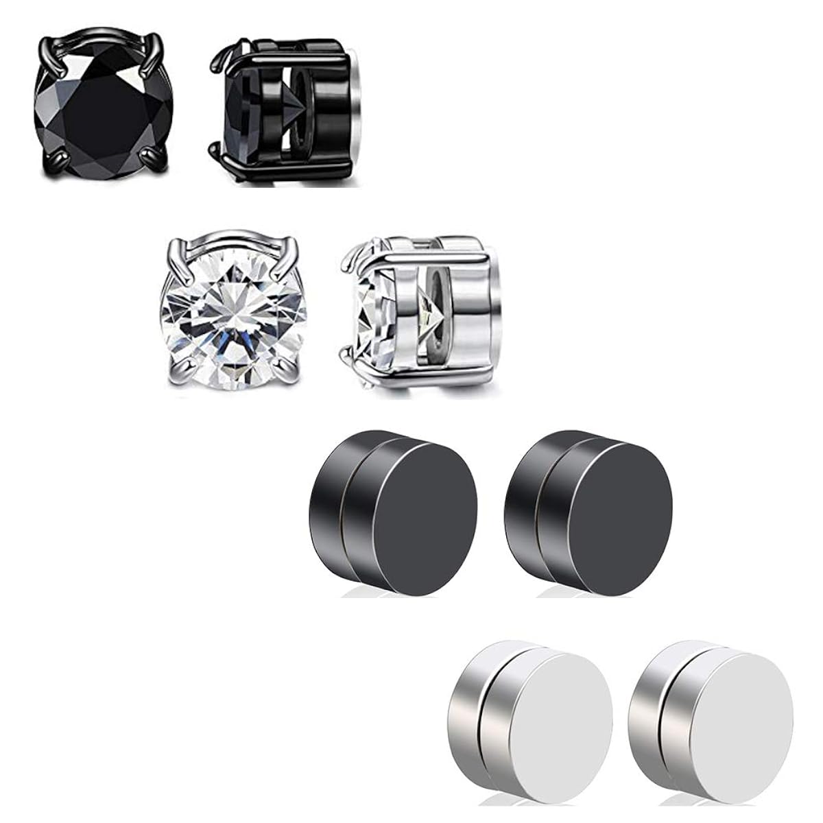 Discover the convenience of Non-Piercing Magnetic Earrings for Men and Boys! Crafted from durable stainless steel, these earrings offer a stylish look without the need for piercings.