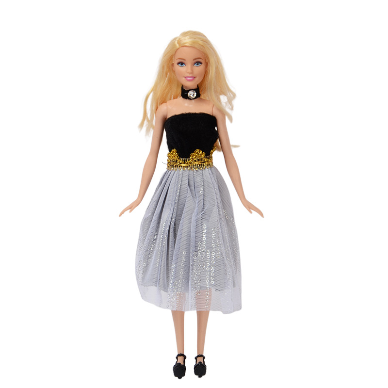 Beauty Fashion & Wedding Dolls for Girls – Elegant Silver Glam Princess Toy with Long Braided Hair, Sparkling Dress, and Stylish Accessories – Ideal Gift for Ages 3 and Up