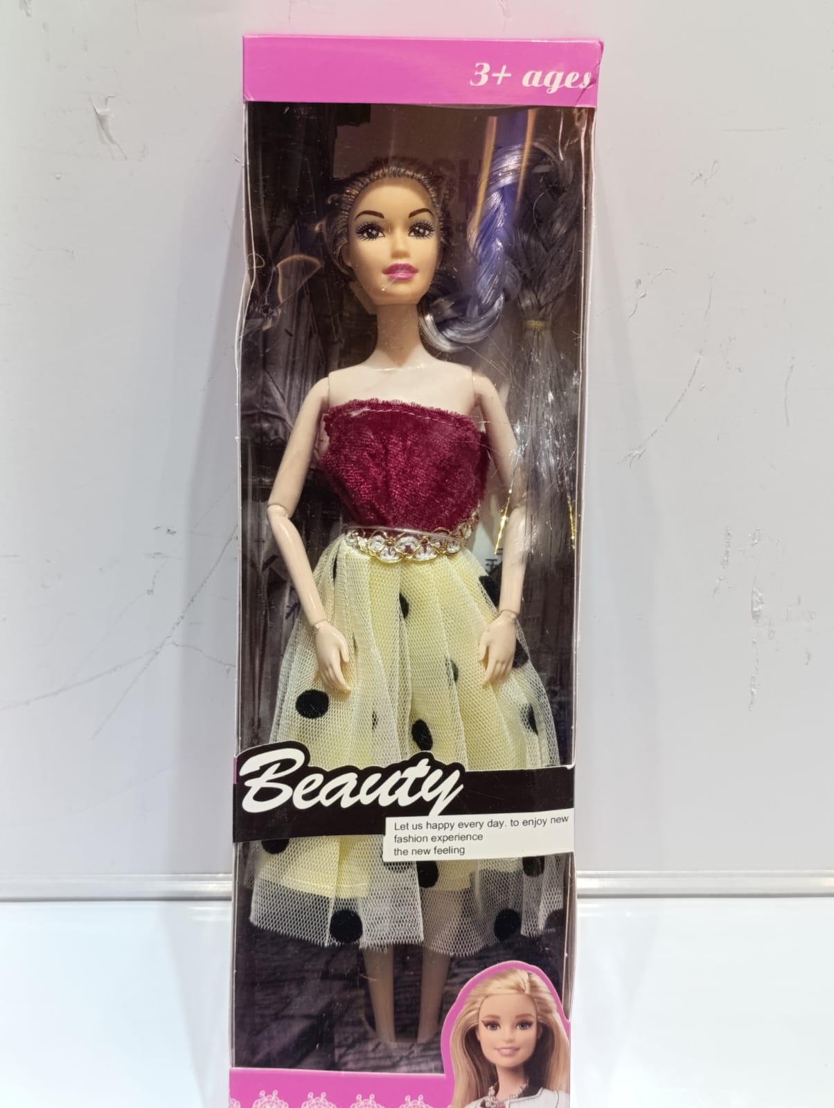 Beauty Fashion & Wedding Dolls for Girls – Elegant Silver Glam Princess Toy with Long Braided Hair, Sparkling Dress, and Stylish Accessories – Ideal Gift for Ages 3 and Up