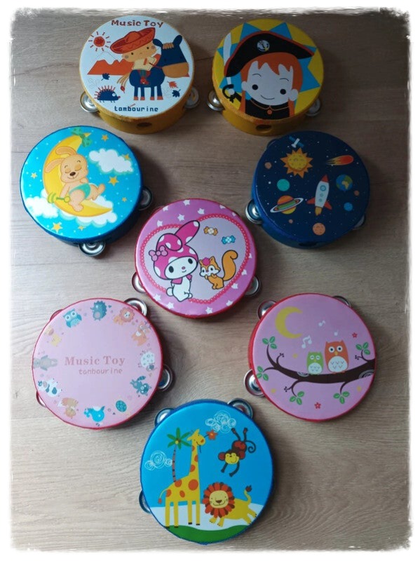 Vibrant Children’s Tambourine Trio Set – Colorful Musical Instruments for Early Rhythm Learning, Sensory Play, and Creative Expression with Adorable Design