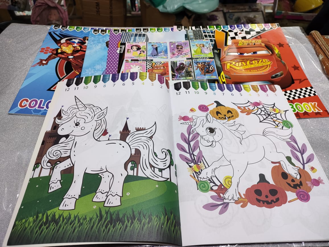 Explore our fantastic collection of coloring books for boys and girls! Featuring beloved characters from popular cartoons like Cars, Frozen, Spiderman, Avenger & Sophia, these books spark creativity