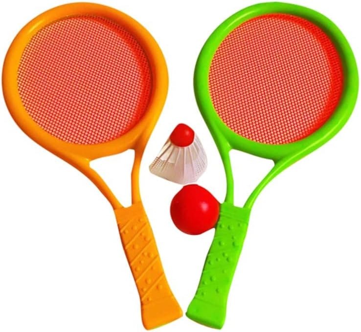 Kids Tennis Badminton Racket Set,Suitable for indoor and outdoor play
For both girls and boys
Best Christmas and birthday gift
Lightweight, impact resistance, and strong