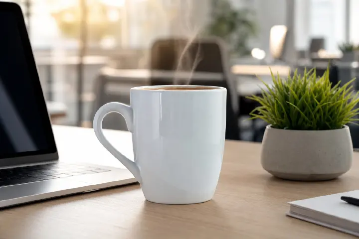 6 Pcs Classic Ceramic Cups/mugs.🥳🥳🥳🥳🥳🥳🥳🥳white🤍Elevate your sipping experience with this elegant ceramic mug featuring a V shaped design. Perfect for coffee, tea, or hot chocolate.