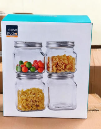 ✨ Casa Studio Glass Storage Jars – Set of 4 ✨
Keep your kitchen neat and stylish with this premium set of 4 airtight glass jars. Perfect for storing pasta, cereals, snacks, spices, candies, and more.
