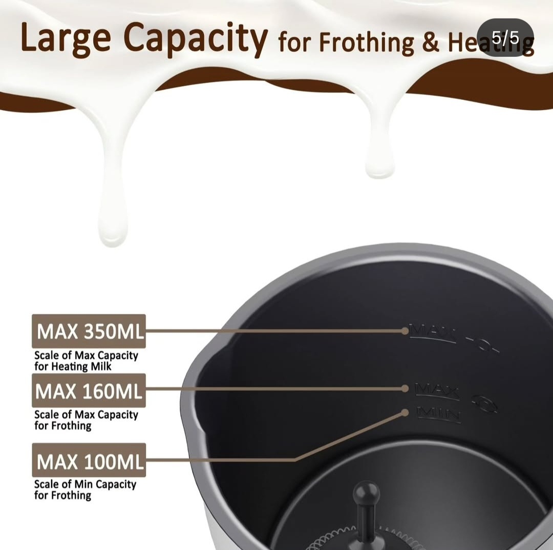 Electric 4 in 1 Milk Fother and Steamer. Turn your kitchen into a mini cafe.