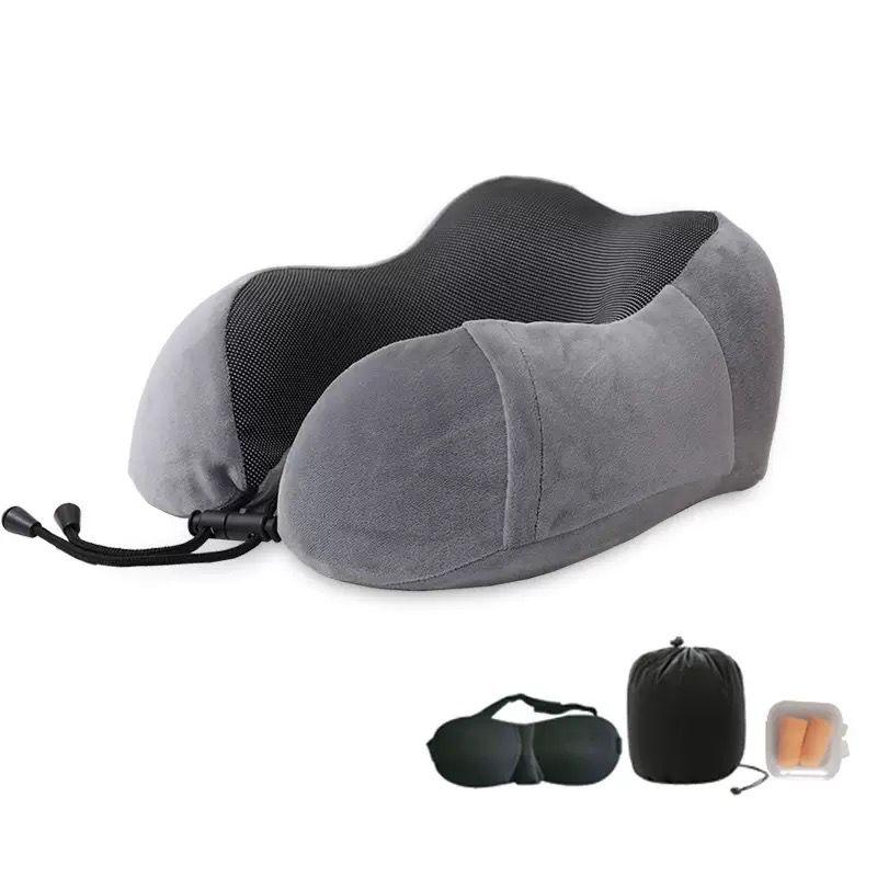 ✈️ Travel Neck Pillow Set – Comfort, Support & Relaxation Anywhere  Enjoy restful travel with this cozy Travel Neck Pillow Set, designed to provide maximum comfort and support for your neck during lon