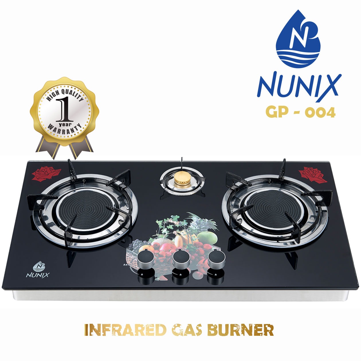 🔥 Nunix Infrared Gas Burner (GP-004) – Efficient, Stylish & Powerful Cooking Upgrade your kitchen with the modern and high-performance Nunix Infrared Gas Burner GP-004, designed for faster, safer, a