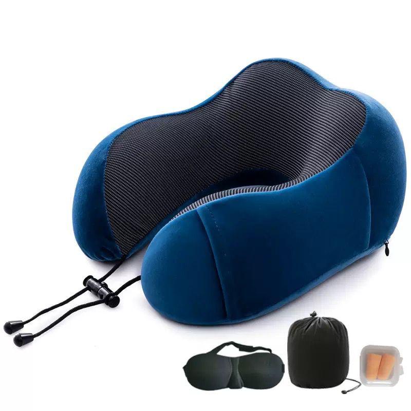 ✈️ Travel Neck Pillow Set – Comfort, Support & Relaxation Anywhere  Enjoy restful travel with this cozy Travel Neck Pillow Set, designed to provide maximum comfort and support for your neck during lon