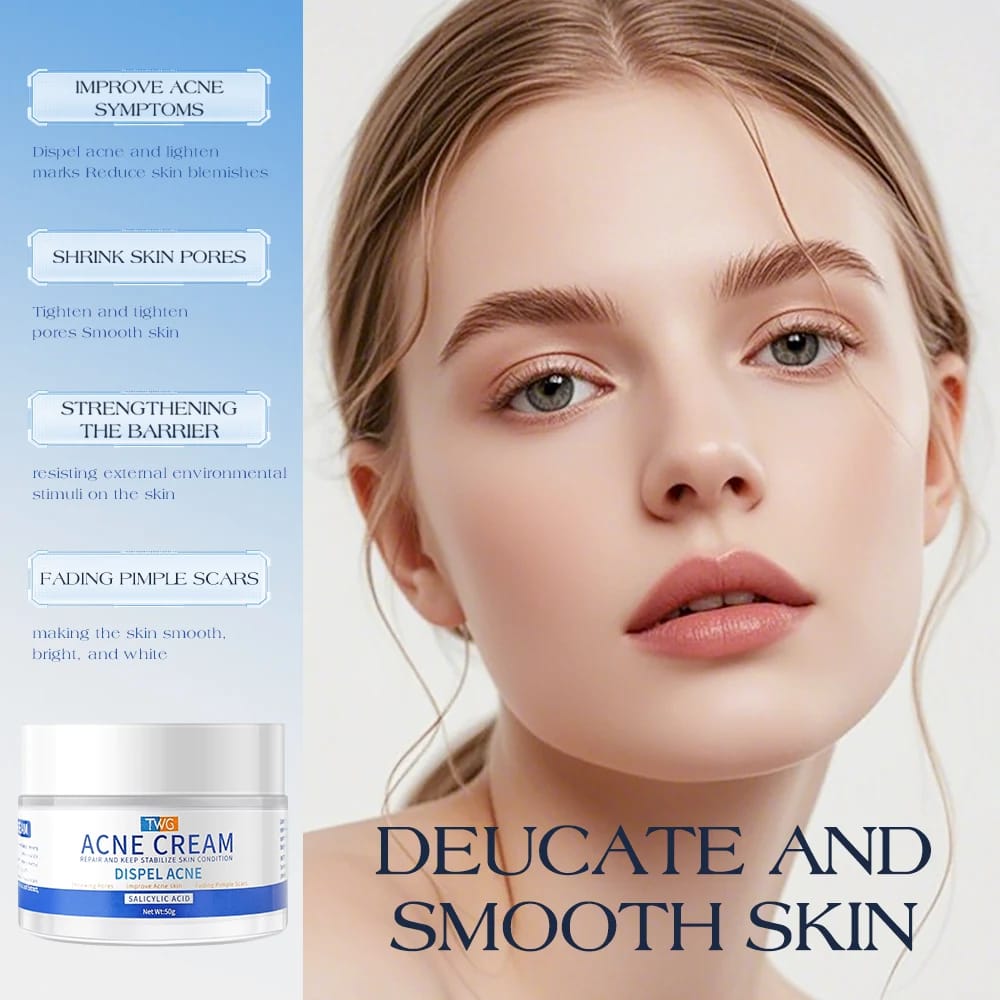 TWG Salicylic Acid Anti Acne Cream Improve Acne Skin Nourishing Moisturizing Face Cream Fading Pimple Scars