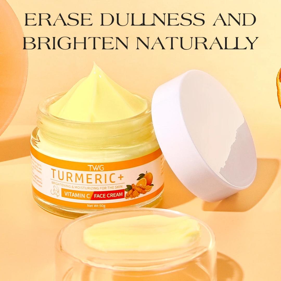 Turmeric Vitamin C Face Cream 50g Brightening Moisturizing Face Cream Nourishing Vitamin C Whitening Face Cream