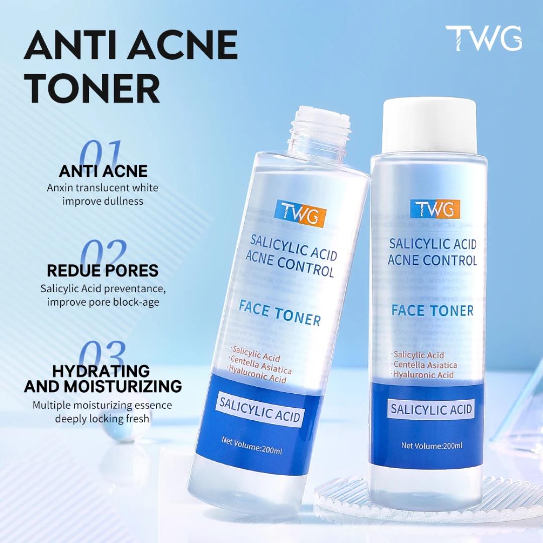 TWG Salicylic Acid Acne Control Face Toner (200 ml).
