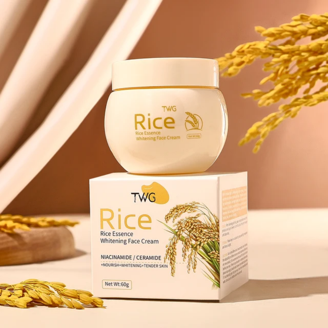 TWG BEAUTY NATURAL RICE FACE CREAM .REVEAL YOUR NATURAL GLOW WITH EVERY APPLICATION
GIVE YOUR SKIN THE CARE IT TRULY DESERVES. EXPERIENCE SOFTER SMOOTHER AND MORE RADIANT SKIN EVERYDAY