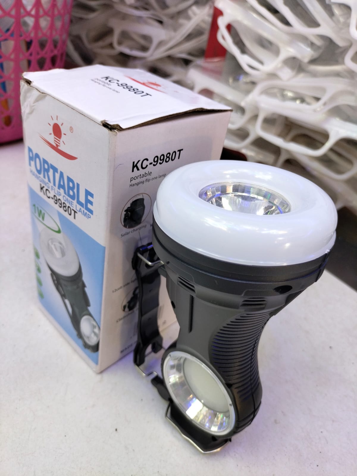 KC-Rechargeable LED Torch – High Brightness, Long-Lasting, Portable Emergency Flashlight for Home, Outdoor & Travel Use