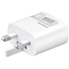 Samsung 25W Fast Charging Adapter USB-C Power Delivery Charger Super Fast Charge Wall Charger For Samsung Galaxy Android Phones Tablets Compact Safe Charger White/Black