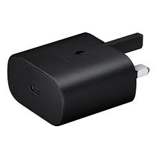 Samsung 25W Fast Charging Adapter USB-C Power Delivery Charger Super Fast Charge Wall Charger For Samsung Galaxy Android Phones Tablets Compact Safe Charger White/Black