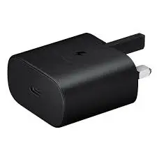 Samsung 25W Fast Charging Adapter USB-C Power Delivery Charger Super Fast Charge Wall Charger For Samsung Galaxy Android Phones Tablets Compact Safe Charger White/Black