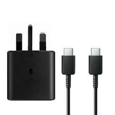 45W Type-C Super Fast Charger with USB-C Cable, PD Fast Charging Wall Adapter for Samsung Galaxy, Android Phones, Tablets, Power Banks and USB-C Devices