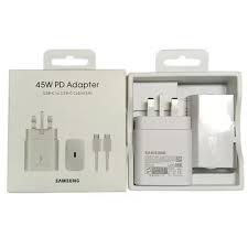 Samsung 45W PD Fast Charger USB Type C Super Fast Charging Adapter For Samsung Galaxy Phones Tablets & USB-C Devices