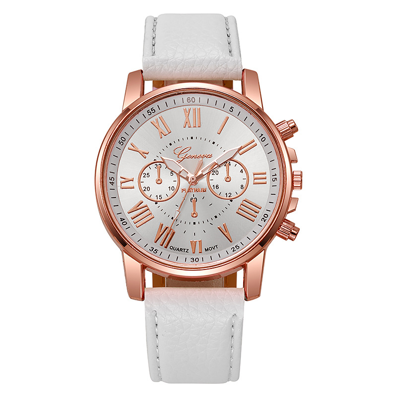 6 In 1 Women's Watch Jewelry Stylish And Casual Quartz Watch Paired With Exquisite Jewelry (Including 5 Bracelets iIn Different Styles)—Set For Daily Party Birthday Gift
