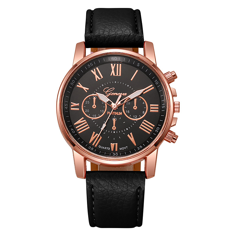 6 In 1 Women's Watch Jewelry Stylish And Casual Quartz Watch Paired With Exquisite Jewelry (Including 5 Bracelets iIn Different Styles)—Set For Daily Party Birthday Gift
