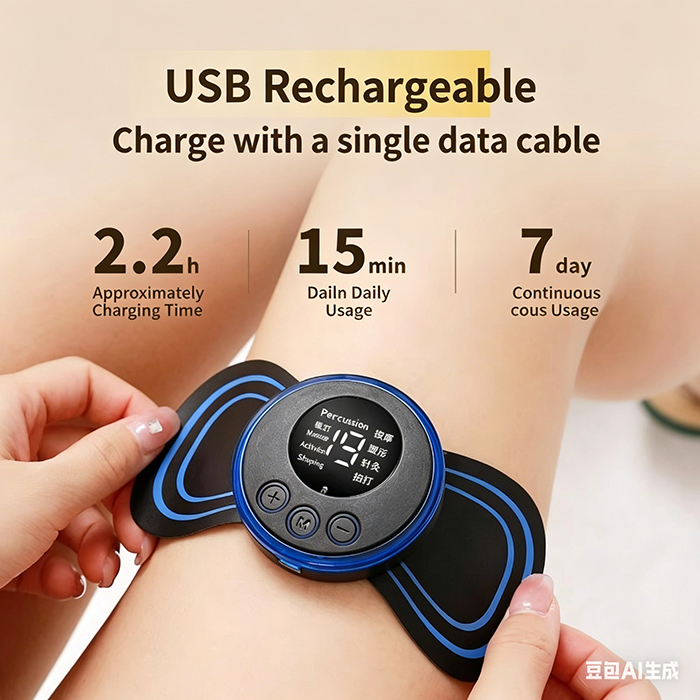 Smart Massager Neck Massager Full Body Massager USB Charging Port With Remote Control Multifunctional Pulse Massage Patch