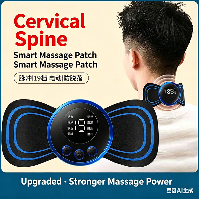 Smart Massager Neck Massager Full Body Massager USB Charging Port With Remote Control Multifunctional Pulse Massage Patch