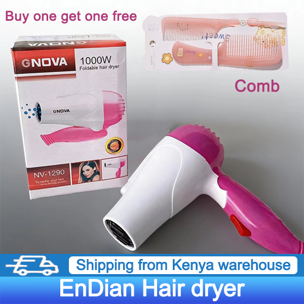 Hair Dryer Portable Foldable Powerful Low Noise for Daily Styling Salon Use African Ladies