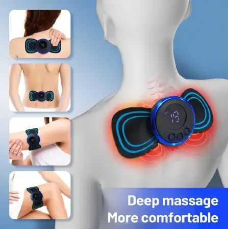 Smart Massager Neck Massager Full Body Massager USB Charging Port With Remote Control Multifunctional Pulse Massage Patch
