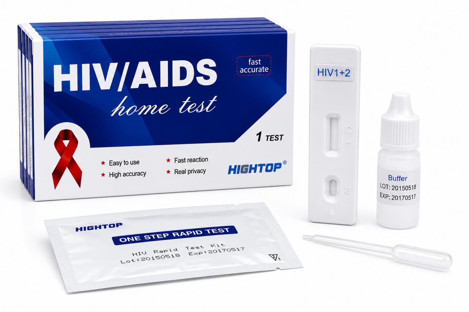 HIV 1 & 2 Rapid Home Test Kit – One Step Self-Test Device (1 Test) view 6