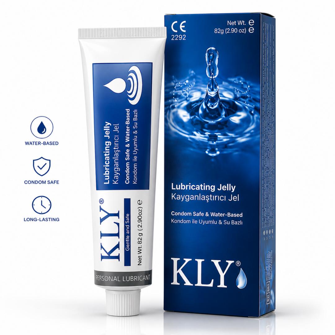 KLY Water-Based Lubricating Jelly 42g – Personal Lubricant Gel, Condom Safe, Long-Lasting, Smooth & Non-Sticky